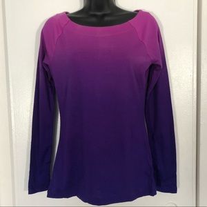 NWT Purple Scoop Neck Long Sleeve Top!